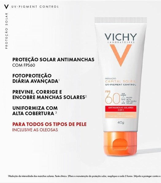 Protetor Solar Facial Com Cor UV-Pigment Control FPS60 - Imagem 5